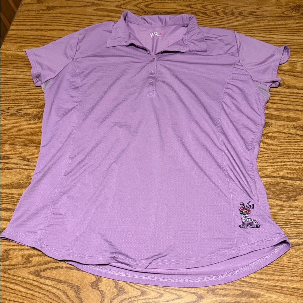 Bette & Court women’s XL golf polo athletic shirt